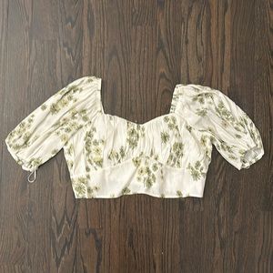 BNWT A&F Cropped Peasant Top